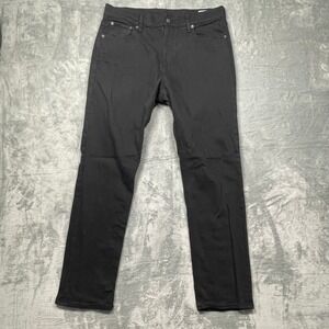Gap Jeans Womens Black 90s Straight High Rise Stretch Long Denim Size 32 14L